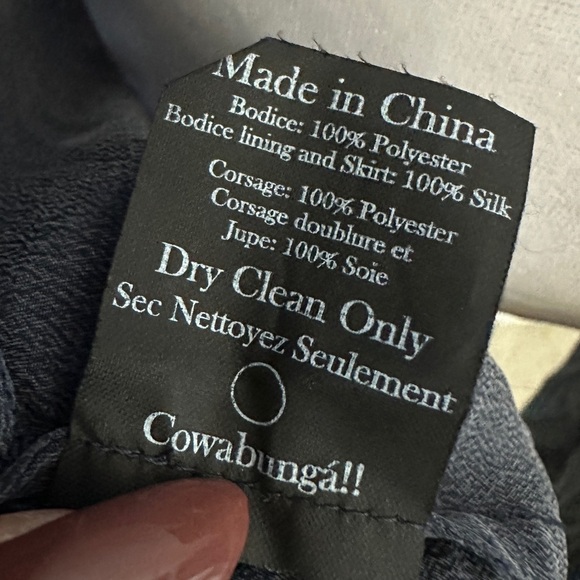 VENA CAVA Navy Knit Inyo V-Back Cocktail Dress in Black Navy Sz. 6 - Picture 3 of 7